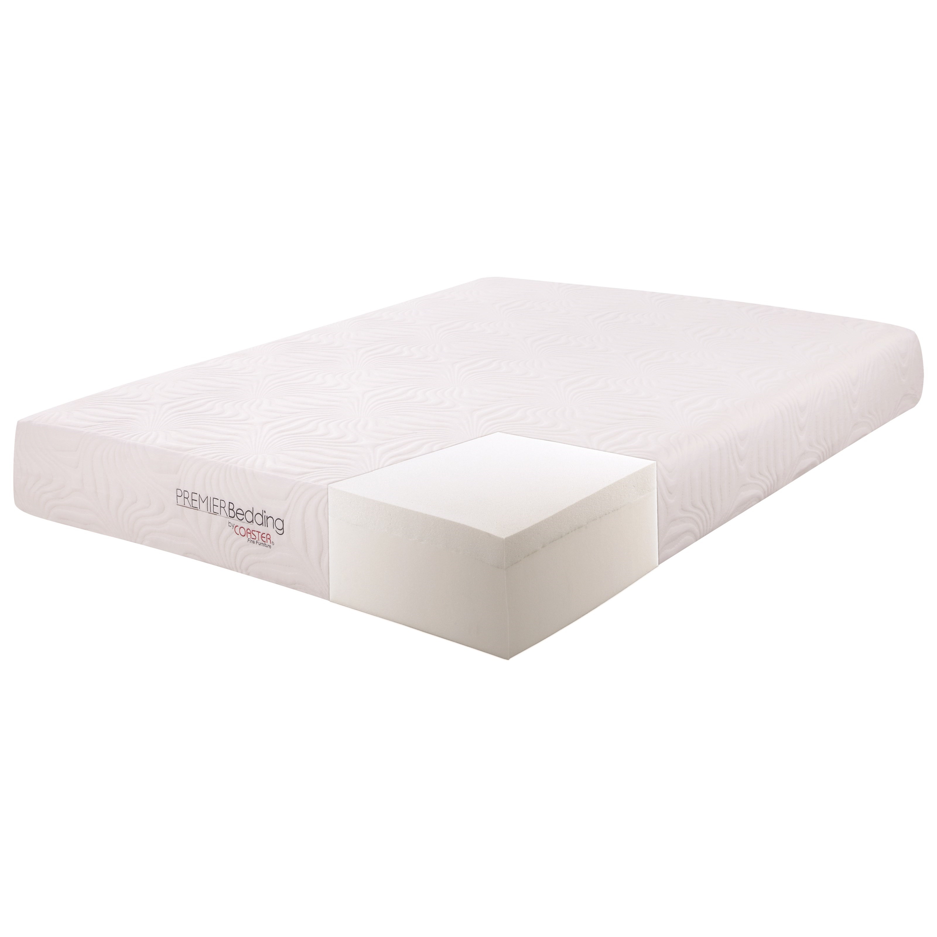 Coaster Key Mattress 10” Twin Memory Foam Mattress A1 Furniture